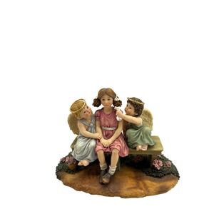 Demdco Prayers & Promises Lean On Me Angel Figurine Bill Stross 2001